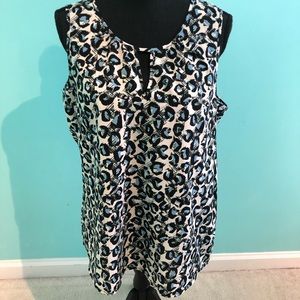 EUC Banana Republic Animal Print Sleeveless Tunic